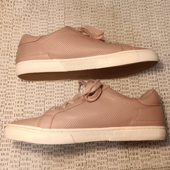 A New Day women's 'Madison' dusty rose pink faux leather lace up sneakers sz 12 - Picture 4 of 11